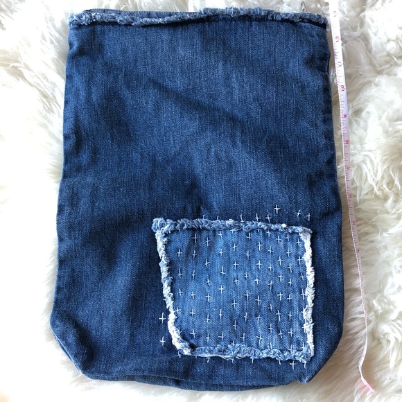 NWOT Anthropologie Soft Denim Bag - Picture 5 of 6